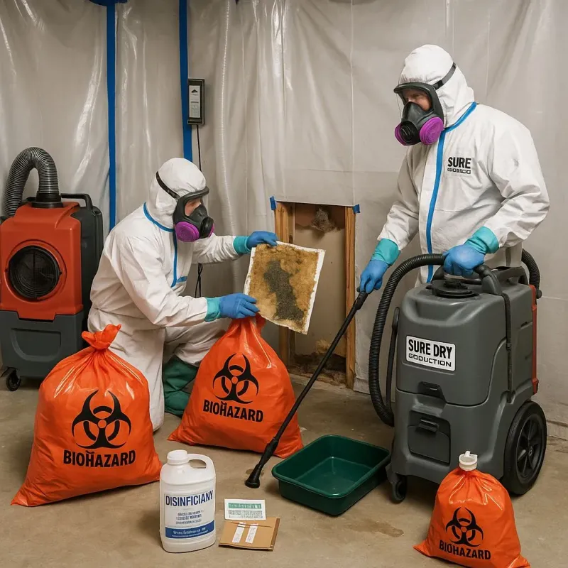 Contaminated Water Handling Protocols process in Miami Heights, OH